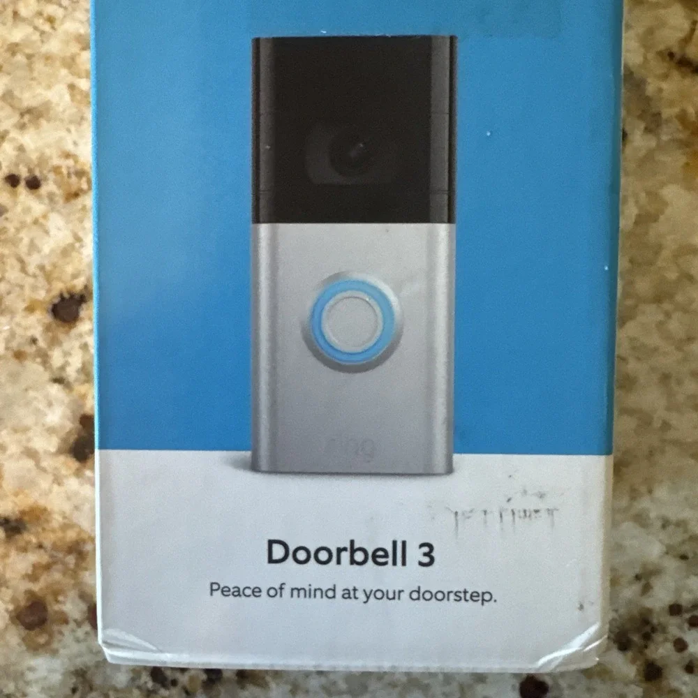 Ring Video Doorbell 3 Wi-Fi 1080p HD Satin Nickel - New-Factory Sealed